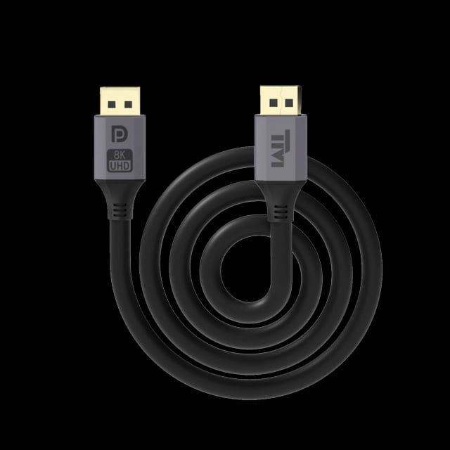 Twisted Minds Display Port Cable Resolution 8K/60Hz, 4K/144Hz, 4K/120Hz, 4K/60Hz Bandwidth 32.4Gbps - 2 Meter - Gaming PC Component | High Performance Hardware