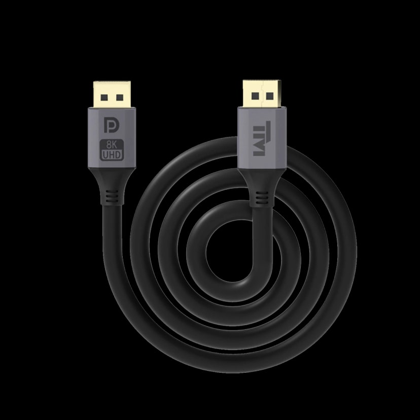 Twisted Minds Display Port Cable Resolution 8K/60Hz, 4K/144Hz, 4K/120Hz, 4K/60Hz Bandwidth 32.4Gbps - 3 Meter
