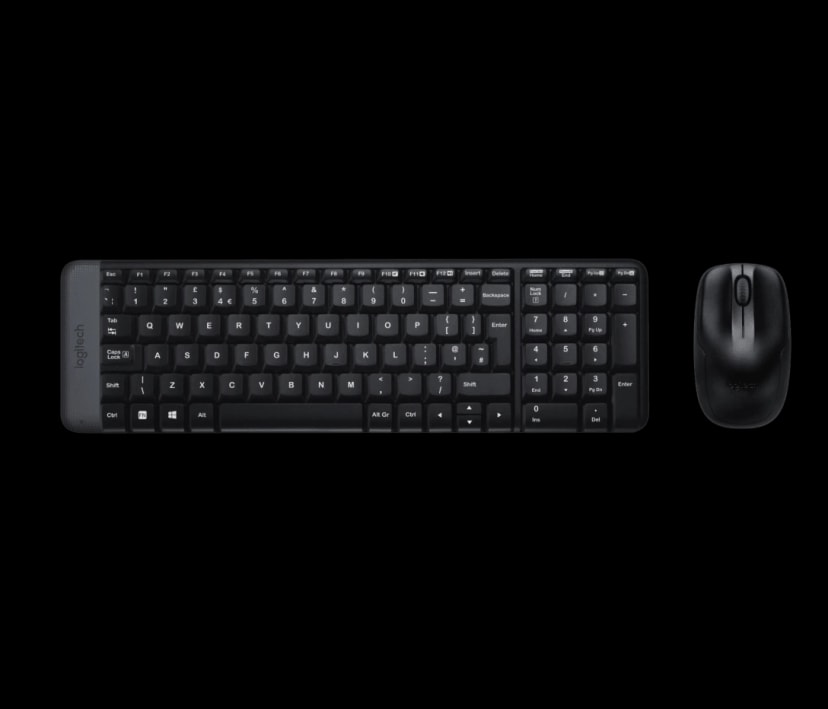 Logitech MK220 Wireless Keyboard and Mouse Combo (Black) EN-AR