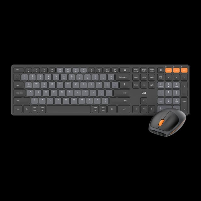 FANTECH WK895 GO POP Office Wireless Keyboard And Mouse Combo - Black - Gaming PC Component | High Performance Hardware