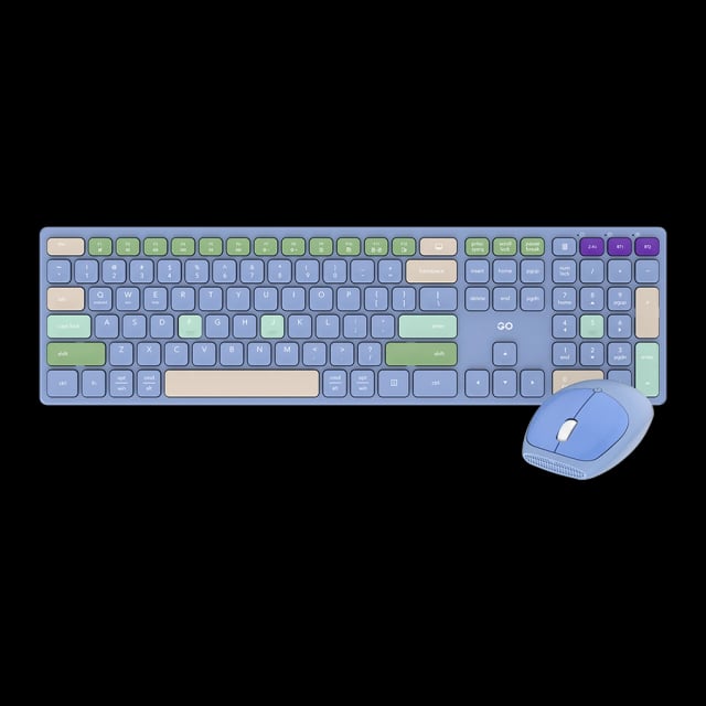 FANTECH WK895 GO POP Office Wireless Keyboard And Mouse Combo - Blue - Gaming PC Component | High Performance Hardware