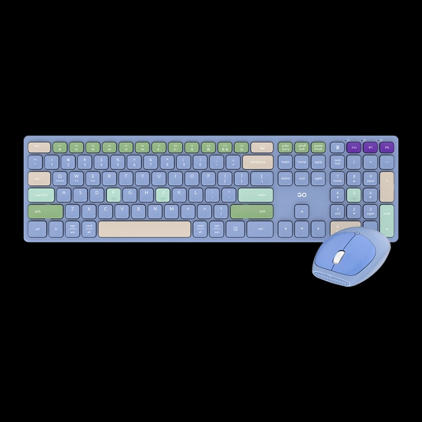 FANTECH WK895 GO POP Office Wireless Keyboard And Mouse Combo - Blue