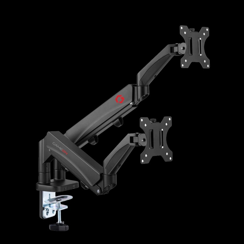 GAMEON GO-5350 Dual Monitor Arm For Gaming And Office Use - Black