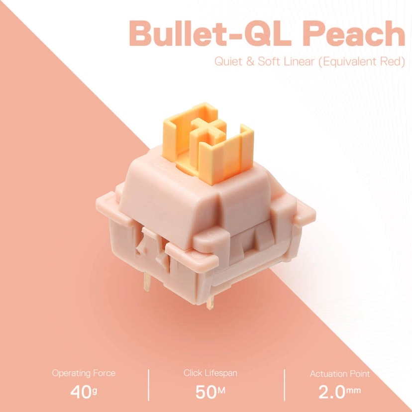 REDRAGON BULLET-QL A113 Soft Linear Mechanical Switch (24 pcs Switches)