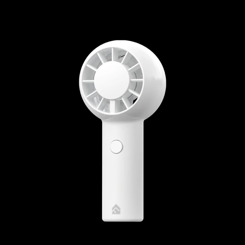 Fantech Portable Cooler PAC1 Mini Fan Handheld Fan Rechargeable & Adjustable Speed 1000RPM - WHITE