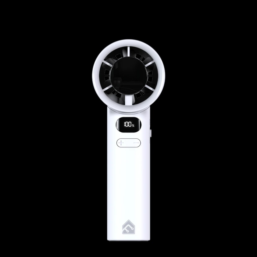 Fantech Portable Cooler PAC2 Mini Fan Handheld Fan Rechargeable and Adjustable Speed 11500 RPM - WHITE