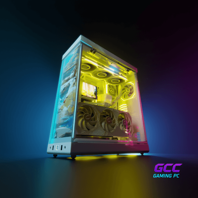 HYTEFIRE Polaris (Ryzen 7 9800X3D, RTX 5080 16GB GPU, 64GB DDR5 RAM) - Gaming PC | Custom Gaming Computer