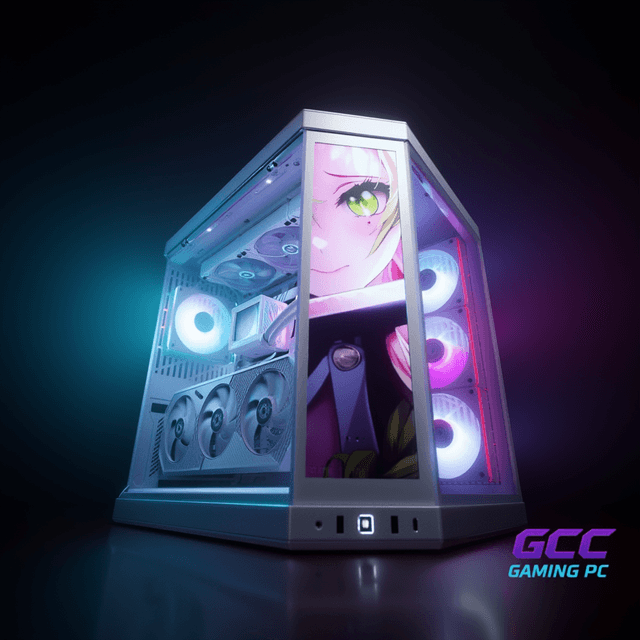 HYTEFIRE Solidus (Intel Core i9-14900K, RTX 5080 16GB GPU, 32GB DDR5 RAM) - Gaming PC | Custom Gaming Computer