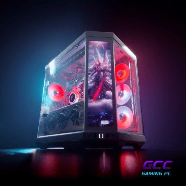 HYTEFIRE Kinetic (Ryzen 7 9800X3D, RTX 5080 16GB GPU, 64GB DDR5 RAM) - Gaming PC | Custom Gaming Computer